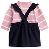 Tommy Hilfiger Dark Night Navy Baby Cord Dungaree Dress Set