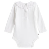 Tommy Hilfiger White Broderie Collar Body Ls