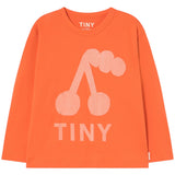 TinyCottons Summer Red Cherry Graphic Sleeve T-Shirt