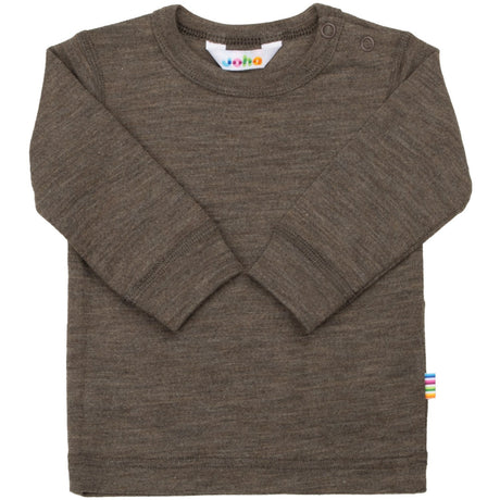 Joha Brown Melange Blouse M/Lange Sleeves