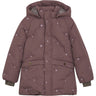 En Fant Rose Taupe Jacket Puffer W. Embroidery