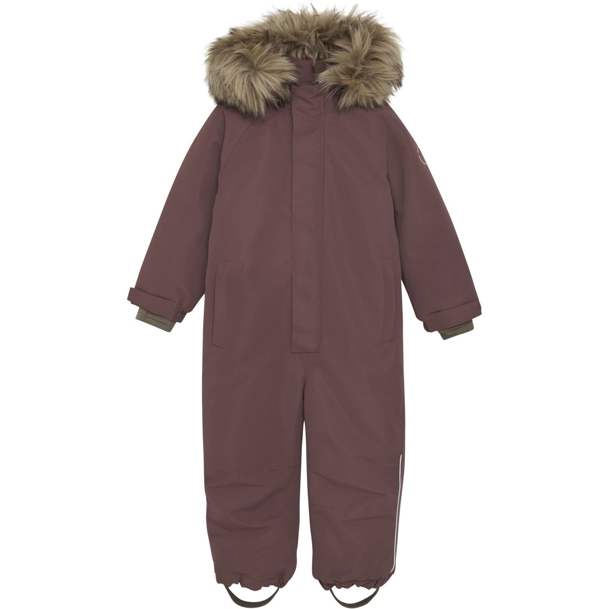 En Fant Rose Taupe Snowsuit W. Fake Fur