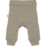 Petit Piao Coffee Bean/Dark Off White PPDian Fold Leggings Stripe NOOS