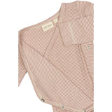 Petit Piao Nostalgic Rose/Dark Off White PPDian Body L/S Fold Over Stripe NOOS