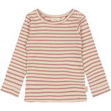 Petit Piao Nostalgic Rose/off White T-shirt L/S Modal Striped