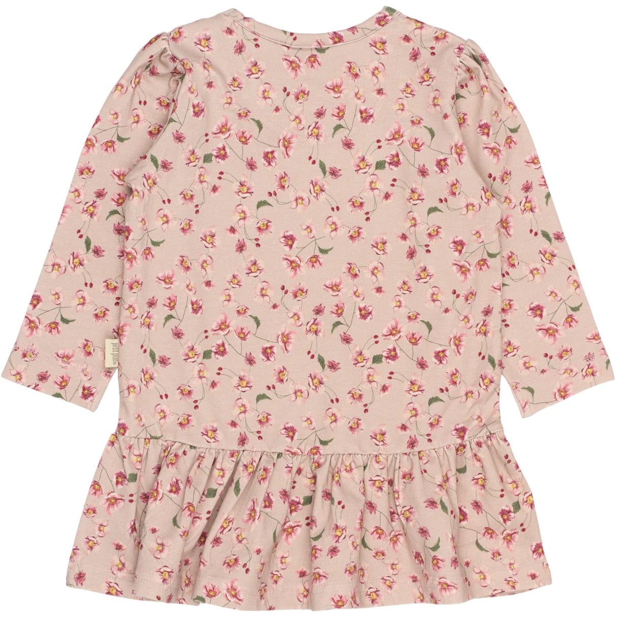 Petit Piao Autumn Anemon Dress L/S Gather Printed