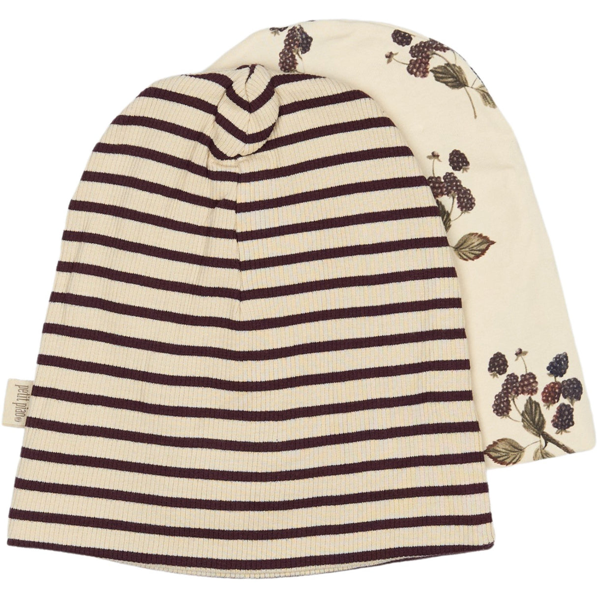 Petit Piao Black Berry Beanie Hat 2 Pack
