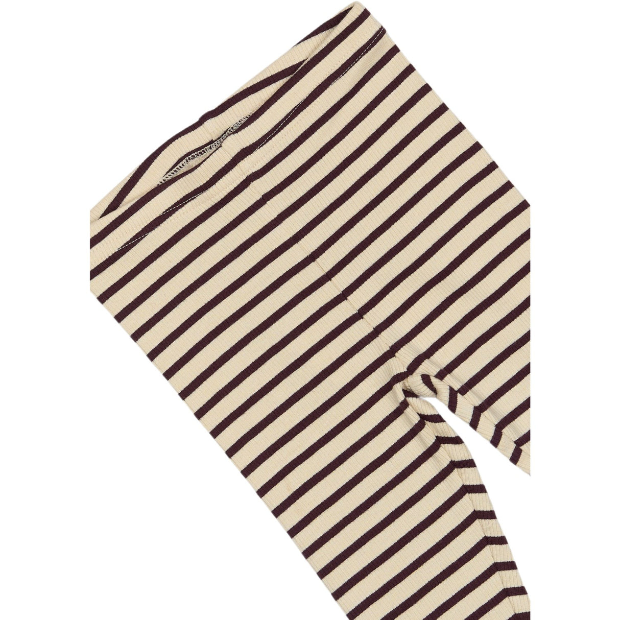 Petit Piao Dark Grape/off White Legging Modal Striped