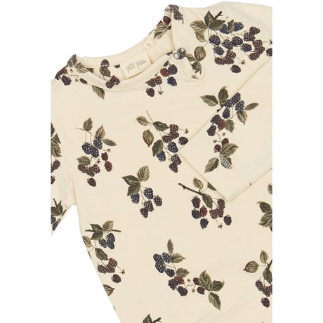 Petit Piao Black Berry Jumpsuit L/S Printed