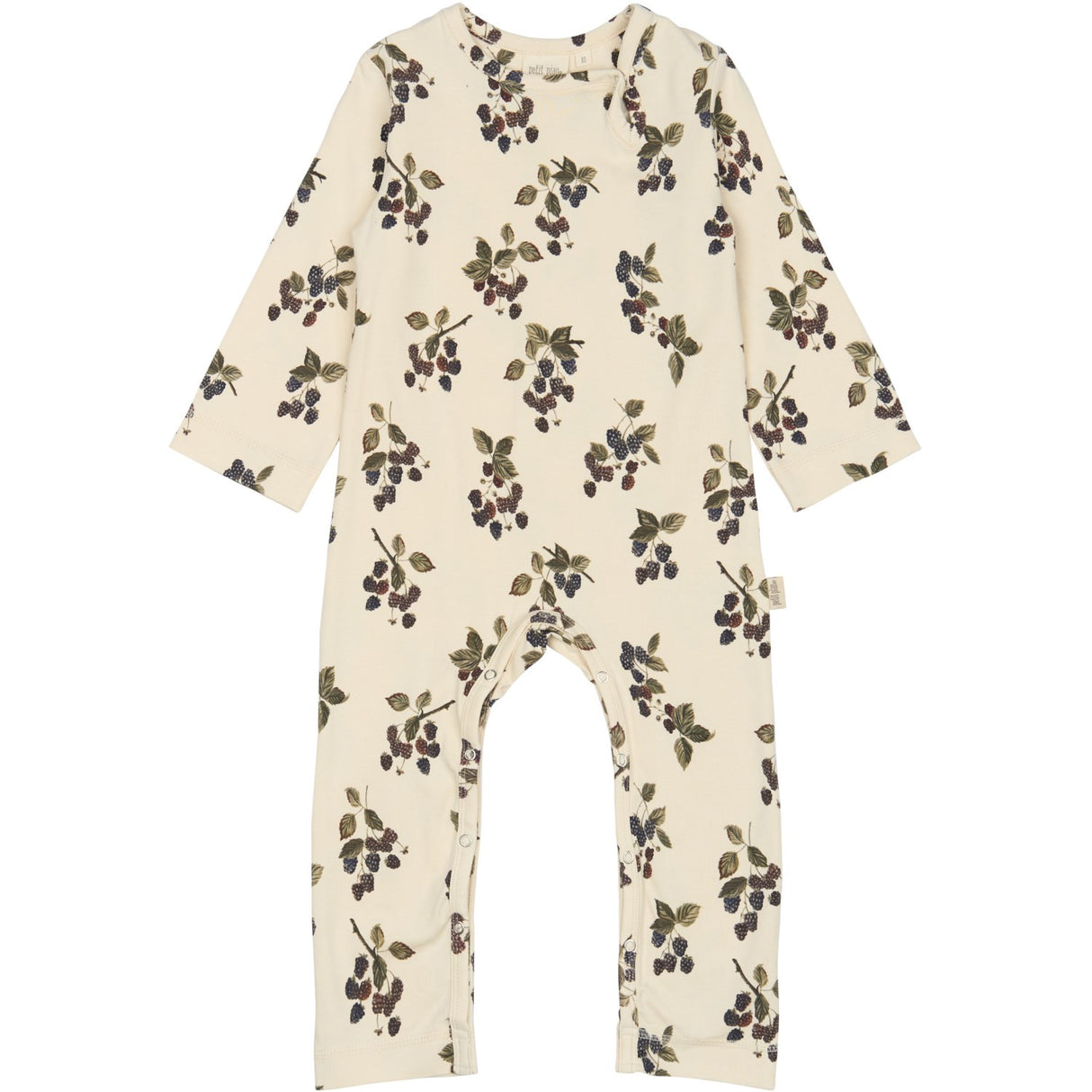 Petit Piao Black Berry Jumpsuit L/S Printed