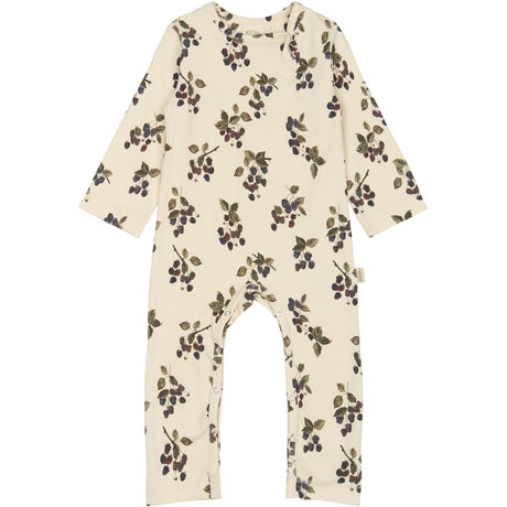 Petit Piao Black Berry Jumpsuit L/S Printed