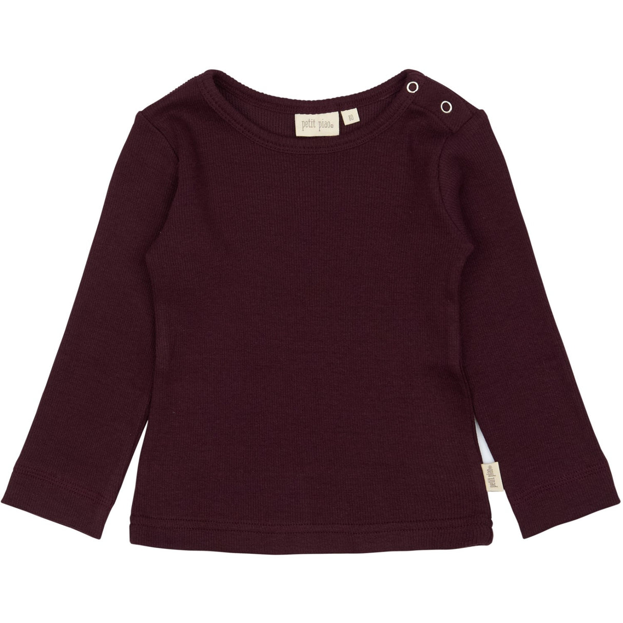 Petit Piao Dark Grape T-shirt L/S Modal