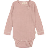 Petit Piao Nostalgic Rose/Dark Off White PPDante Body L/S Merino Wool Striped