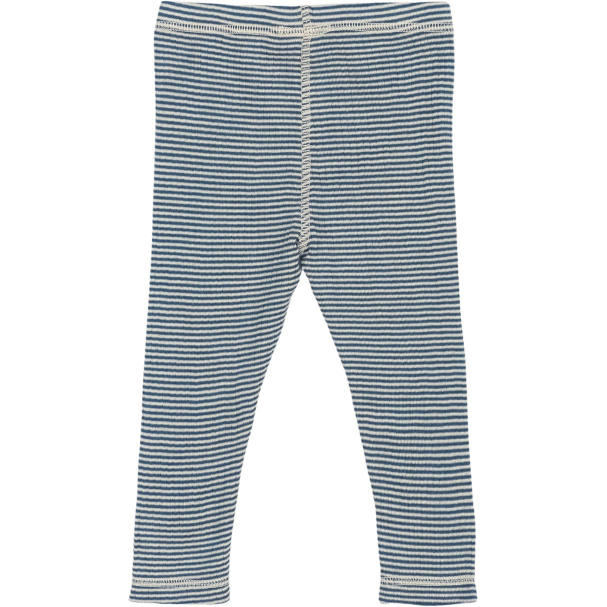 Petit Piao Ensign Blue/dark Off White PPDante Leggings Merino Wool Striped