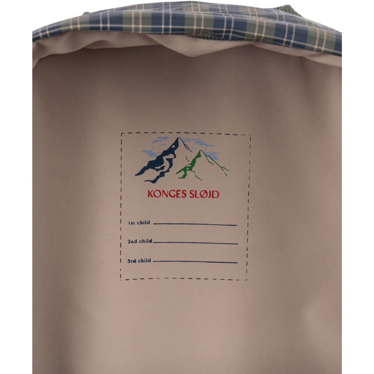 Konges Sløjd Laurel Blue Check Rainy Kids Backpack Midi