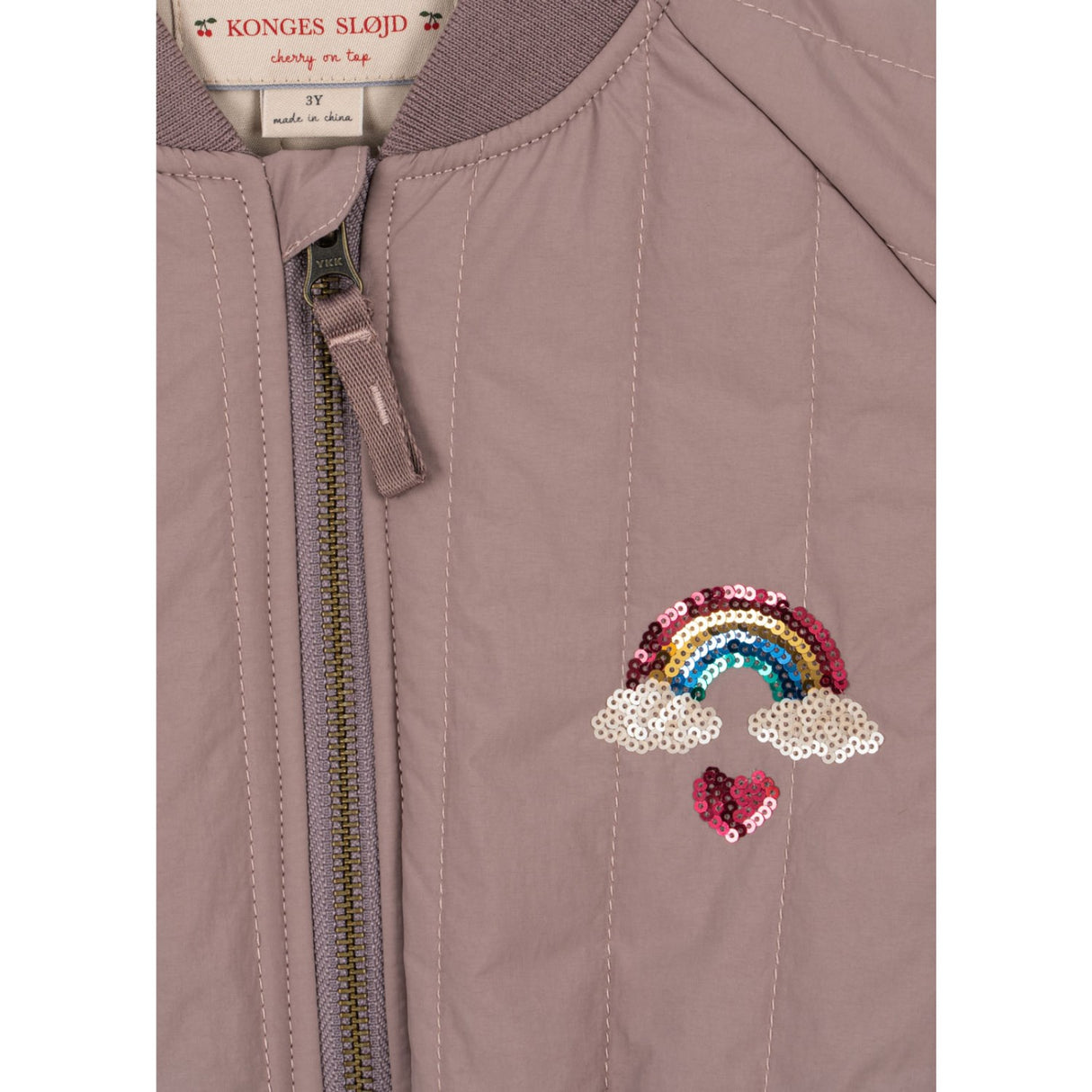 Konges Sløjd Twilight Mauve Juno Sequin Bomber Jacket