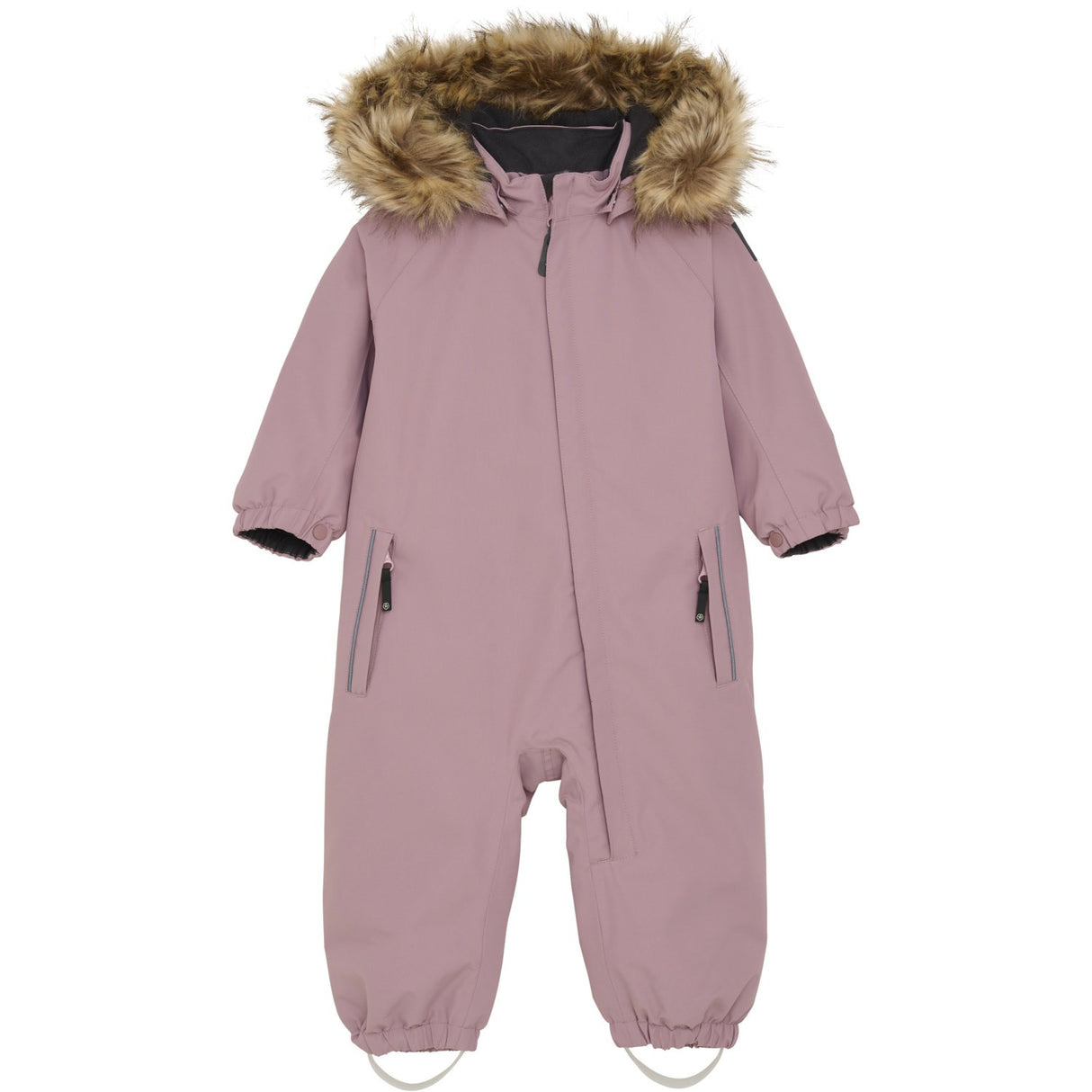 Color Kids Woodrose Baby Coverall W. Fake Fur
