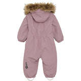 Color Kids Woodrose Baby Coverall W. Fake Fur