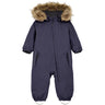 Color Kids Graystone Baby Coverall W. Fake Fur