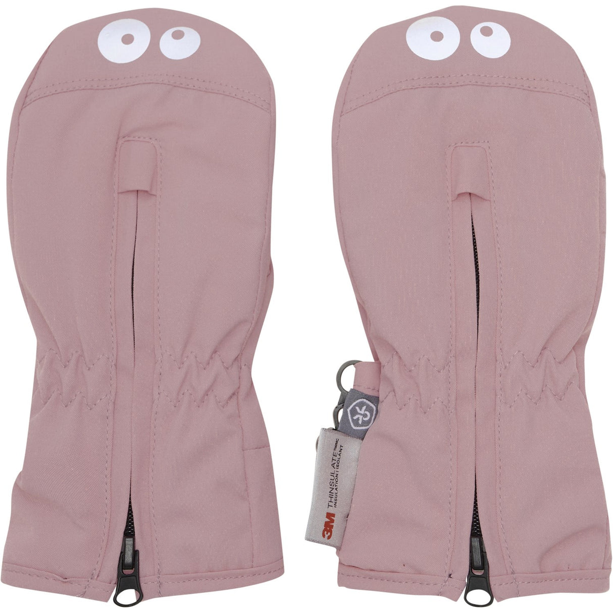 Color Kids Woodrose Mittens W. Zipper