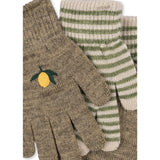 Konges Sløjd Lemon/Stripe 2 Pack Filla Gloves