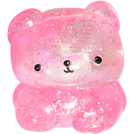 Pocket Money Squeeze Sugar Glitter Bear Pink
