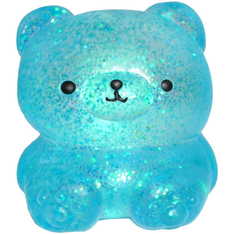 Pocket Money Squeeze Sugar Glitter Bear Blue