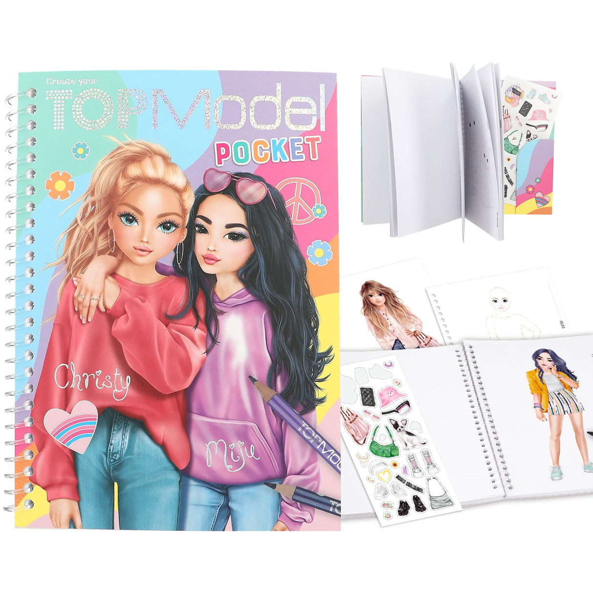 TOPModel Pocket Colouring Book