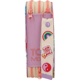 TOPModel Girl Power Triple Pencil Case With Pendant