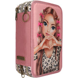TOPModel Leoheart Triple Pencil Case With Bow