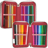 TOPModel Leoheart Triple Pencil Case With Bow