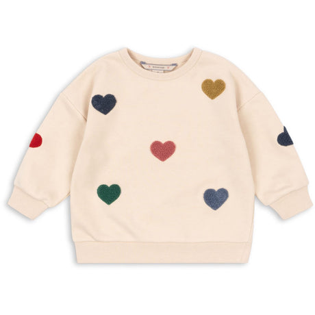 Konges Sløjd Multi Heart Lou Terry Sweat Shirt Ocs