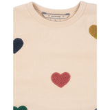 Konges Sløjd Multi Heart Lou Terry Sweat Shirt Ocs