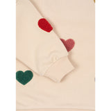 Konges Sløjd Multi Heart Lou Terry Sweat Shirt Ocs