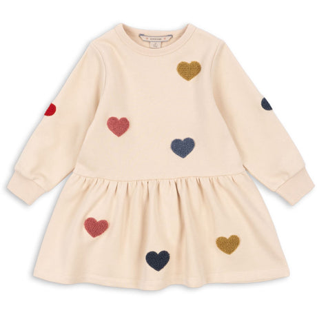 Konges Sløjd Multi Heart Lou Terry Sweat Dress Ocs