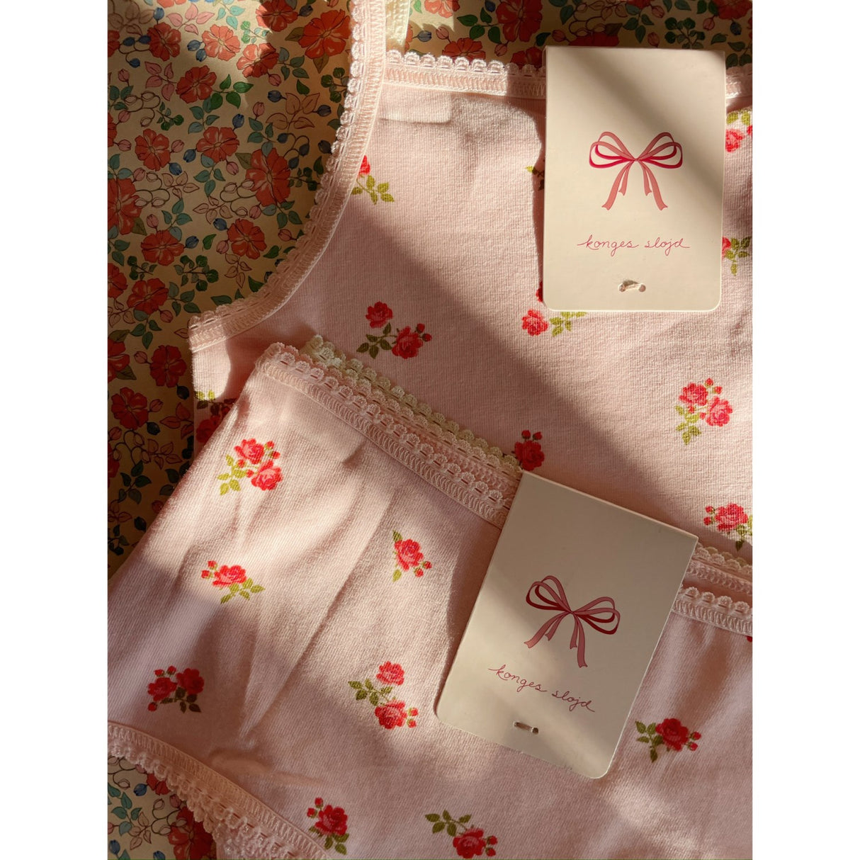 Konges Sløjd Bella Rosita/Rosa Pink Basic 2 Pack Strap Top GOTS