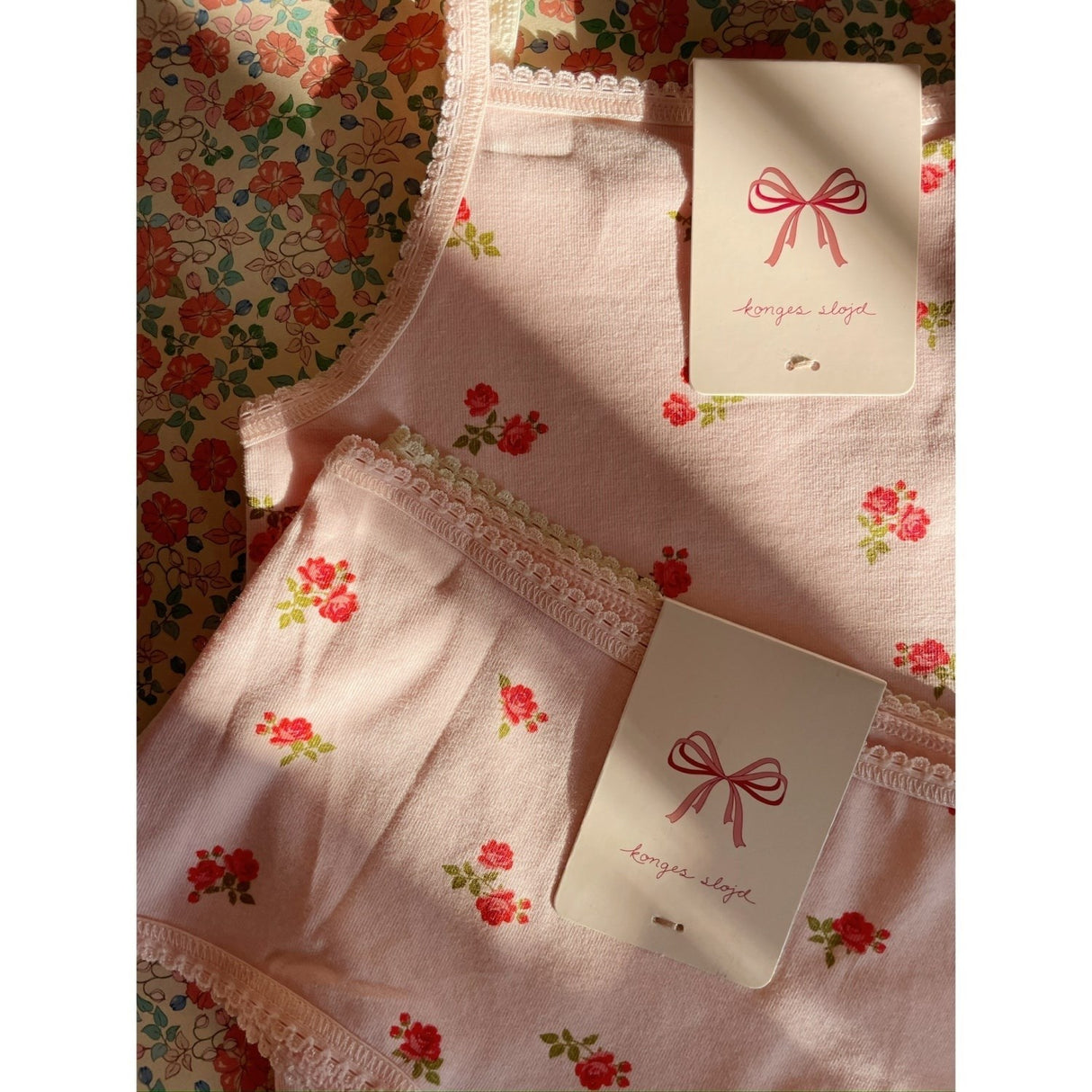 Konges Sløjd Bella Rosita/Rosa Pink Basic 2 Pack Strap Top GOTS