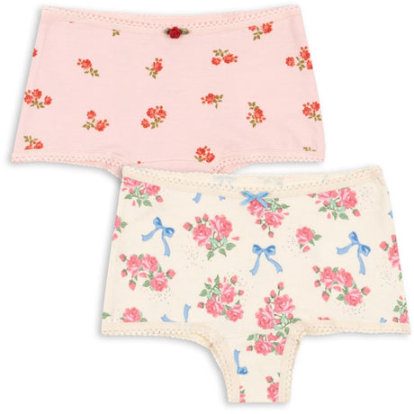 Konges Sløjd Bella Rosita/Rosa Pink Basic 2 Pack Girl Hipster GOTS