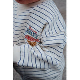 Konges Sløjd Captains Blue/Antique White Amio Sweat Shirt Ocs