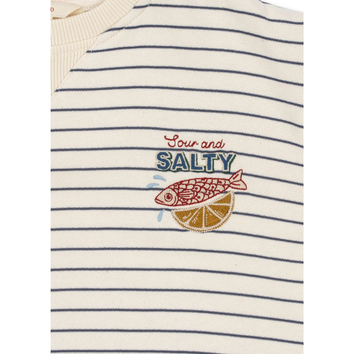 Konges Sløjd Captains Blue/Antique White Amio Sweat Shirt Ocs