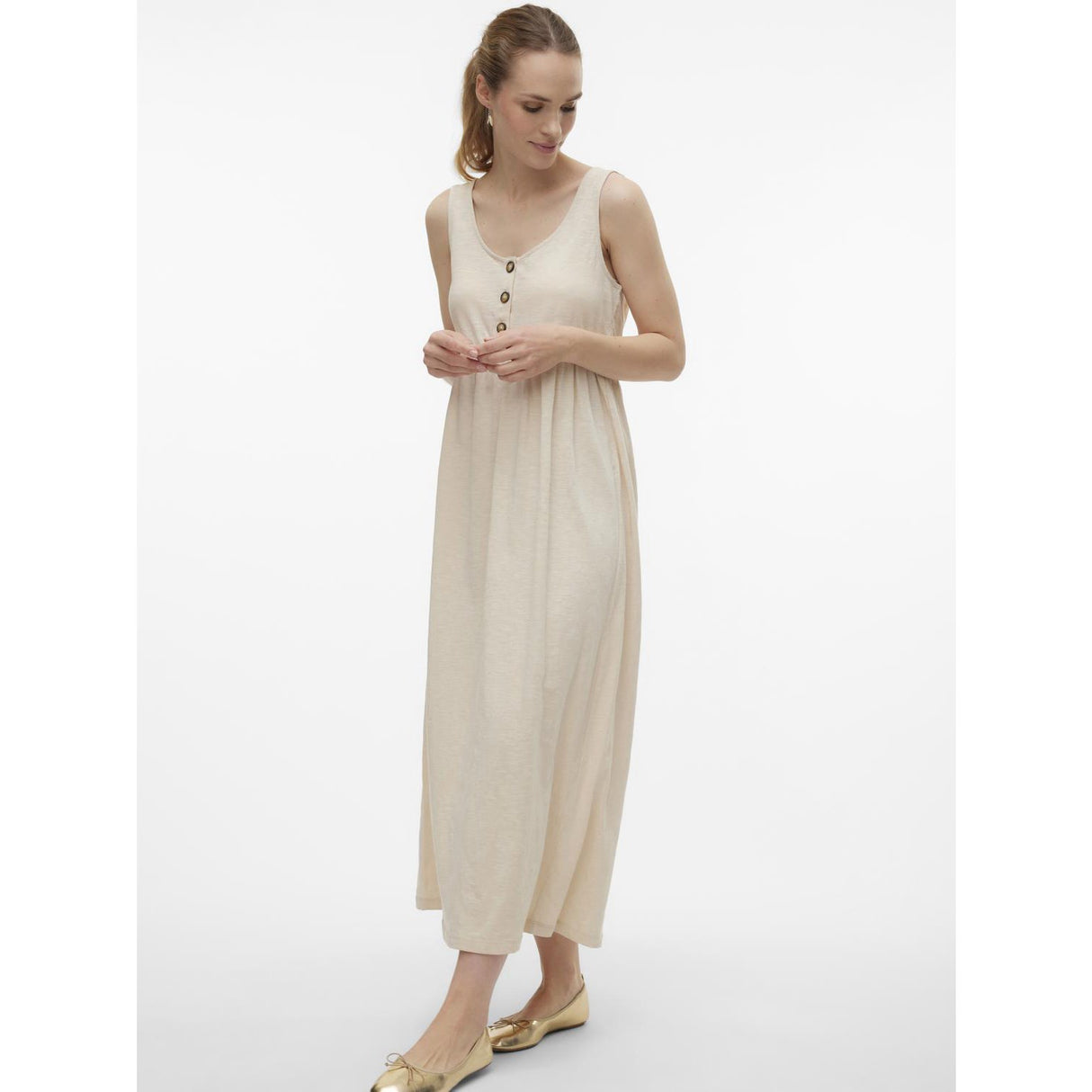 Mama;licious French Oak Evi Lia Ankle Dress Noos