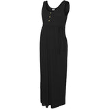 Mama;licious Black Mlevi Lia Sl Jrs Ankle Dress 2F Noos