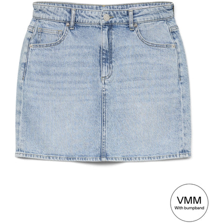 Vero Moda Maternity Light Blue Denim Vmmtessa Short Dnm Skirt Mix Ga Noos