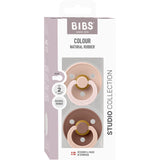 Bibs Blush Pacifier Studio Colour 2-Pack Fusion Latex Woodchuck Mix