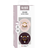 Bibs Petal Pacifier Colour 2-Pack Latex Plum