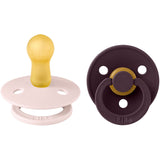 Bibs Petal Pacifier Colour 2-Pack Latex Plum