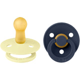 Bibs Luna Pacifier Colour 2-Pack Latex Deep Space