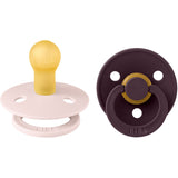 Bibs Petal Pacifier Colour 2-Pack Latex Plum