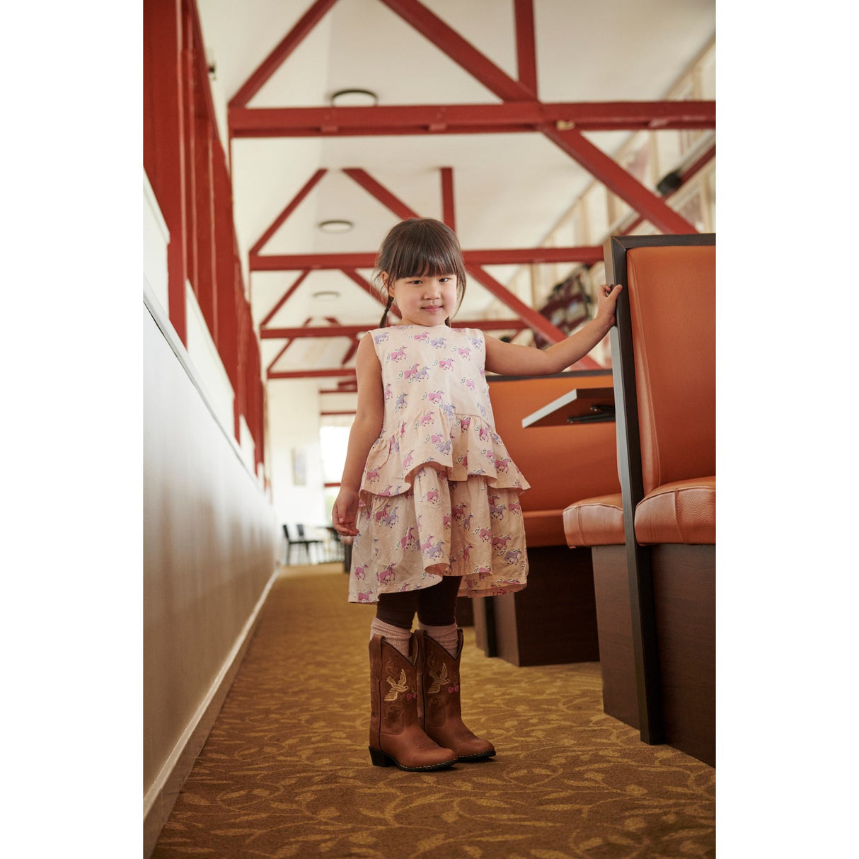 COPENHAGEN COLORS Cognac Dove Limited Cowboy Boots