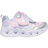 Skechers Silver Heart Lights Lovin Reflection